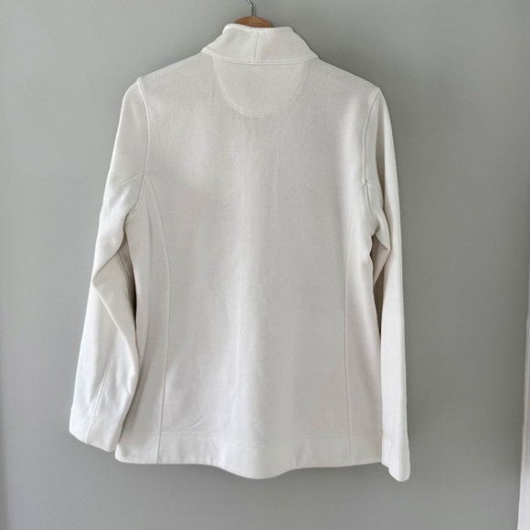 Calvin Klein White Ribbed Zip-Up Jacket - Picture 2 of 10